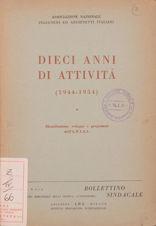 Dieci Anni di Attività – 1944-54